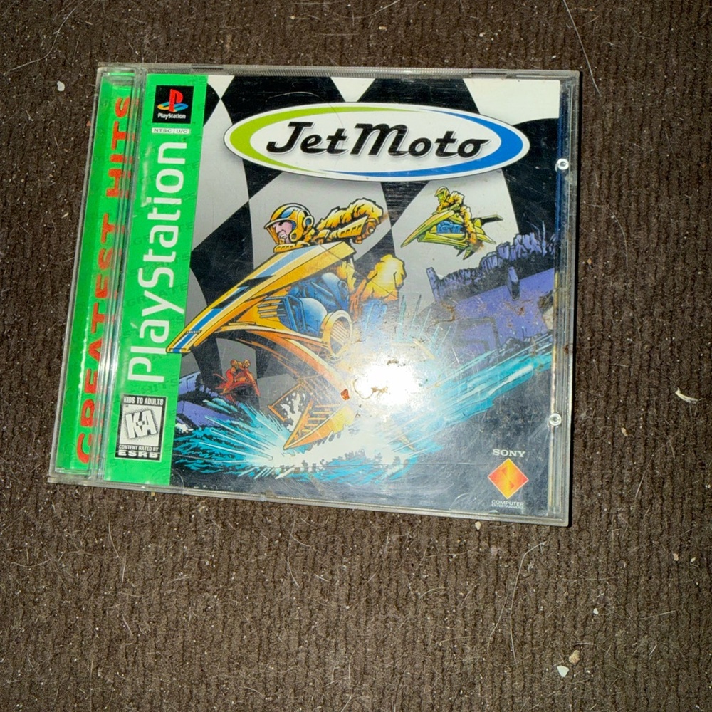 Sony Jet Moto PlayStation Game - Green and Black